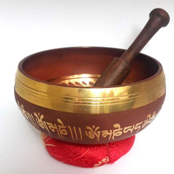 Machine Singing Bowl - Red: 4 1/4"