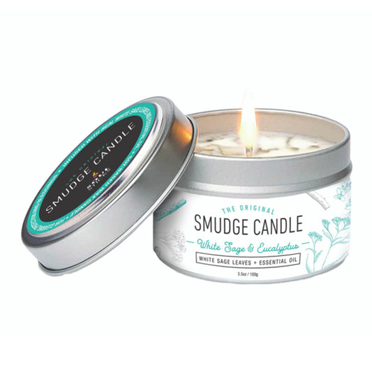 Smudge Candle - White Sage and Eucalyptus