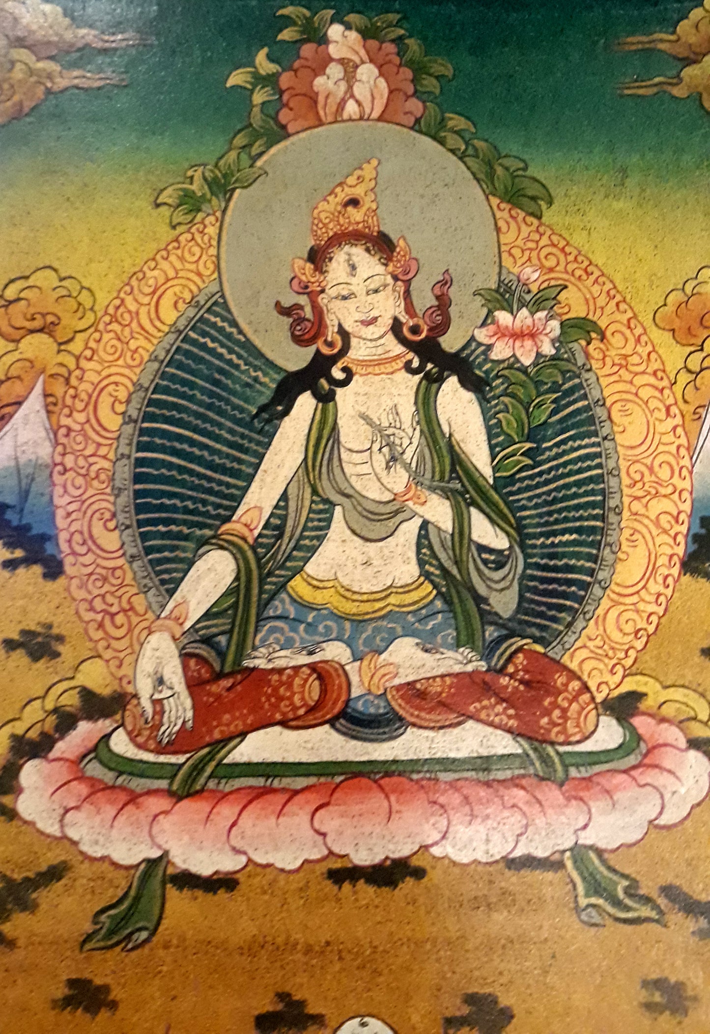 Wooden Thanka: White Tara