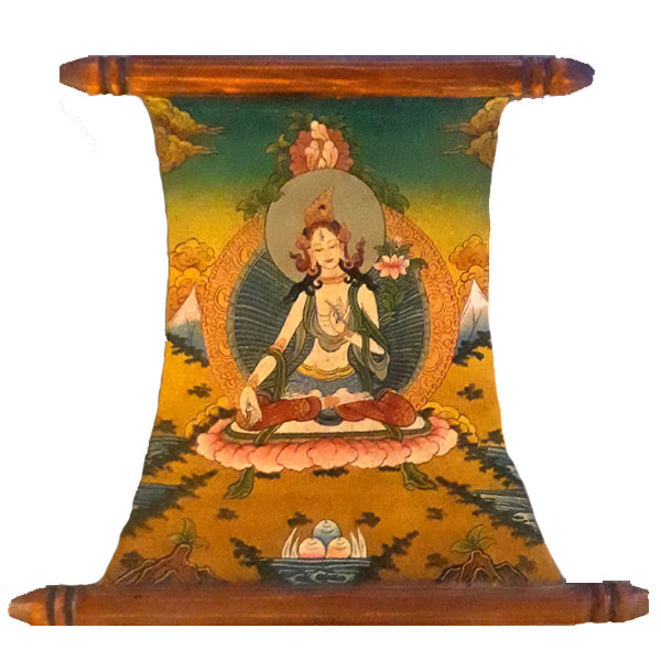 Wooden Thanka: White Tara
