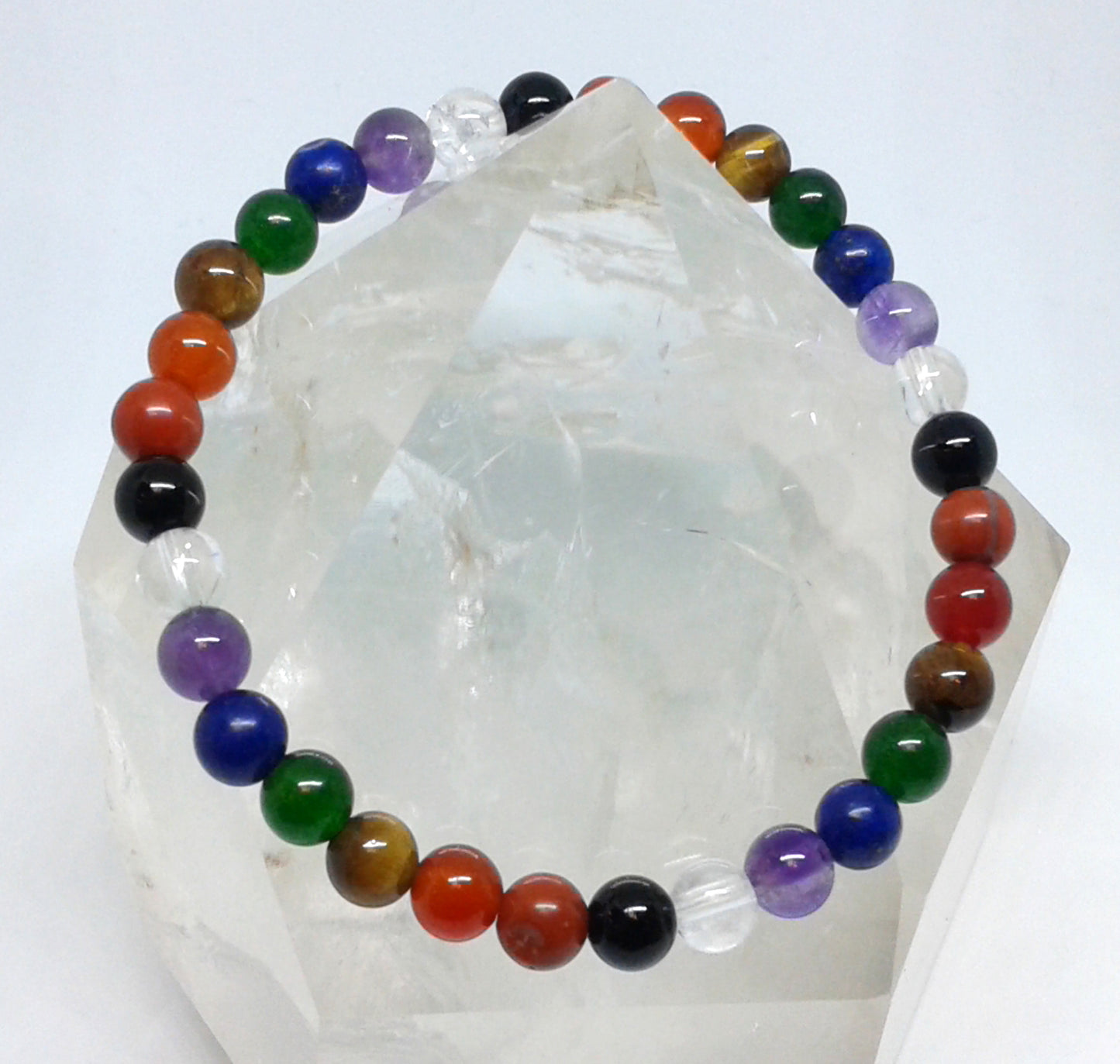 Chakra Bracelet - 4 sequences, 1 bead per Chakra 6 mm Beads