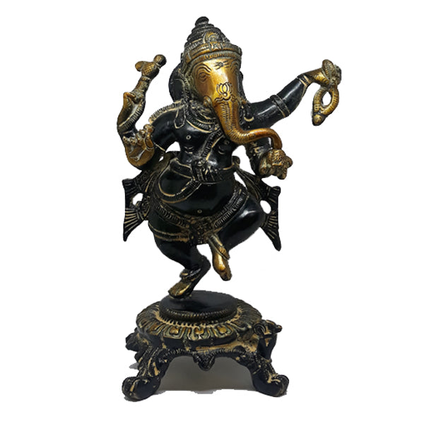 Ganesh: Bronze Dancing with Four Arms