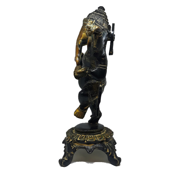 Ganesh: Bronze Dancing with Four Arms