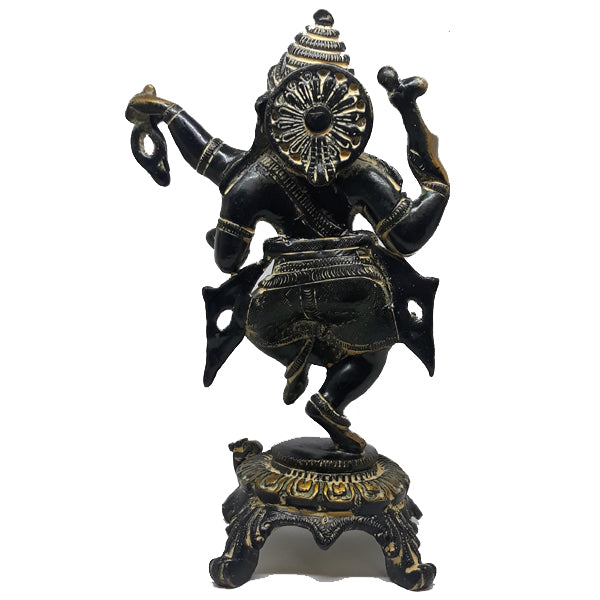 Ganesh: Bronze Dancing with Four Arms