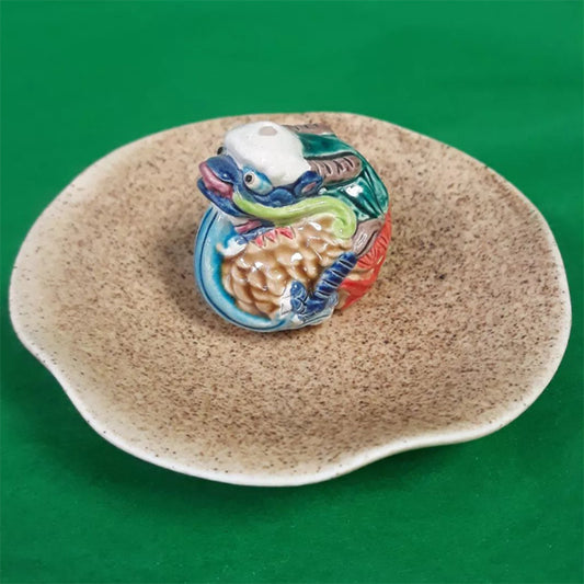 Dragon Figure Incense Stand & Plate