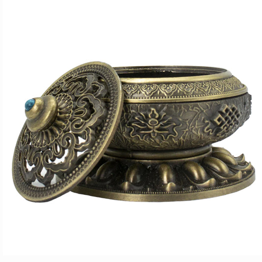 Tibetan Brass Incense Burner