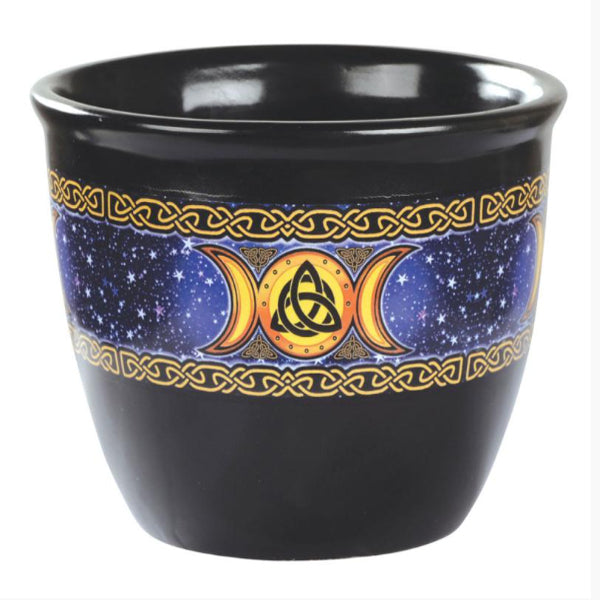 Smudge Pot: Triple Moon Design