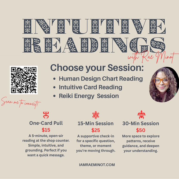 Intuitive Readings with Rae Minot- Thursday, June 11
