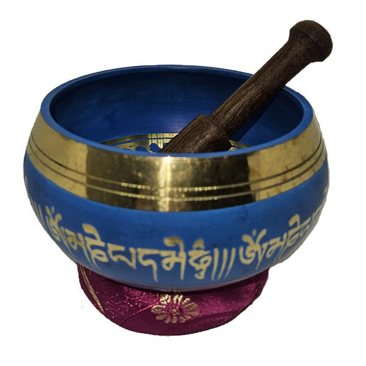 Machine Singing Bowl - Blue: 4 1/4"