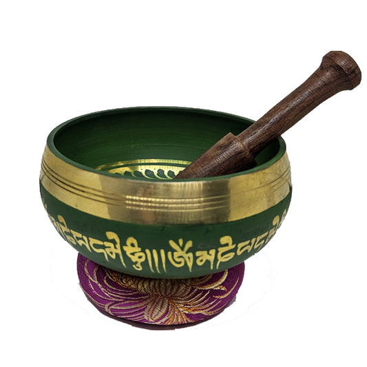 Machine Singing Bowl - Green: 4 1/4"