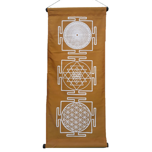 Wall Hanging: Geometric Mandala Banner