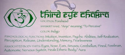 Chakra Candle - Third Eye: Burn Time 100 Hours