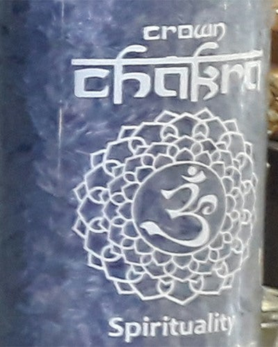 Chakra Candle - Crown: Burn Time 100 Hours