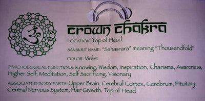 Chakra Candle - Crown: Burn Time 100 Hours