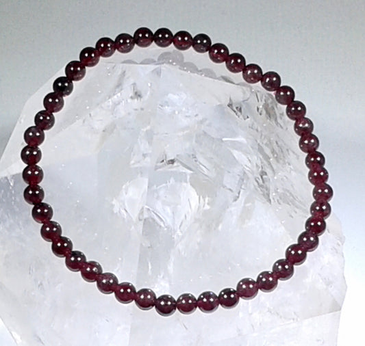 Garnet: Faith  4 mm Beads