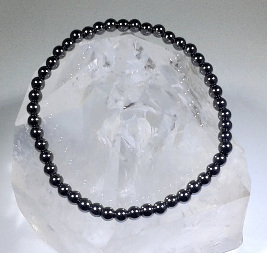 Hematite: Stress Reduction  4 mm Beads