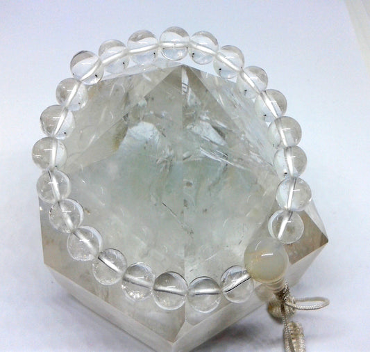 Clear Quartz: Connection to Source 8 mm Beads