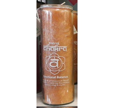 Chakra Candle - Sacral: Burn Time 100 Hours