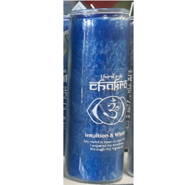 Chakra Candle - Third Eye: Burn Time 100 Hours