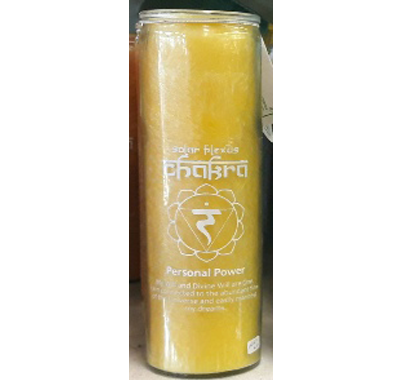 Chakra Candle - Solar Plexus:  Burn Time 100 Hours