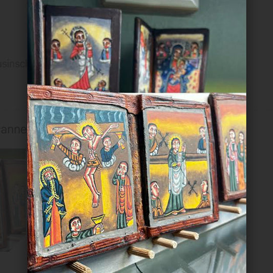 Ethiopian icons: Multiple Christian Images