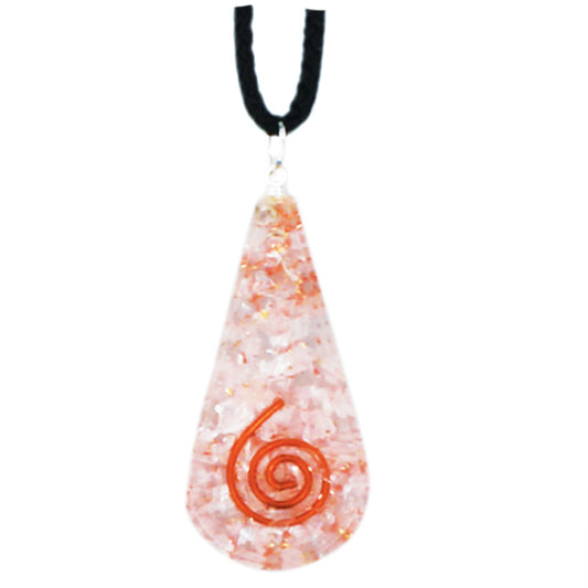 Orgonite: Rose Quartz Teardrop