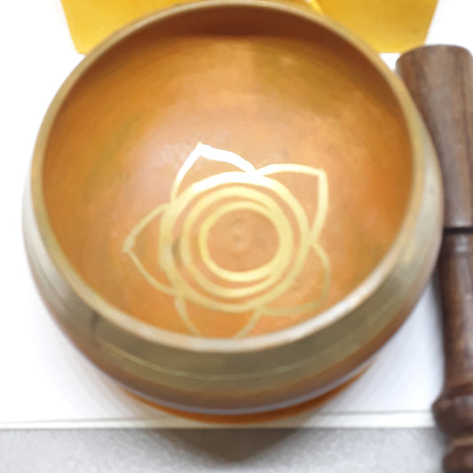 Chakra Singing Bowl - Sacral:  approx. 3.5” diameter