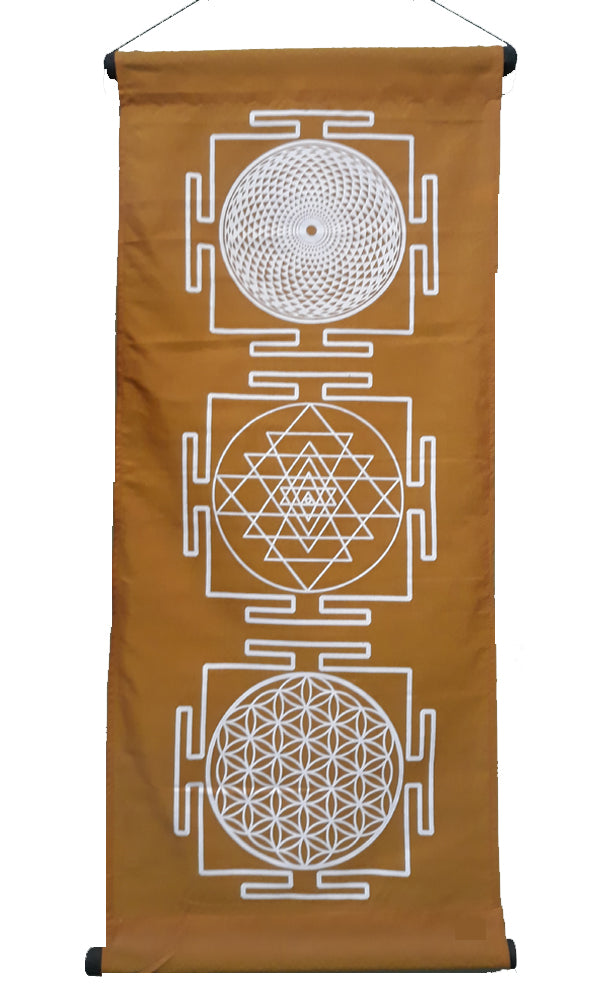 Wall Hanging: Geometric Mandala Banner