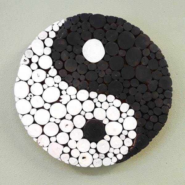 Wall Hanging: Wooden Yin Yang – buddhamouse