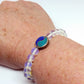 Opalite with Yin Yang Lapis &  Turquoise Charm:  Heal the Healer / Balance  8 mm beads