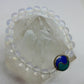 Opalite with Yin Yang Lapis &  Turquoise Charm:  Heal the Healer / Balance  8 mm beads