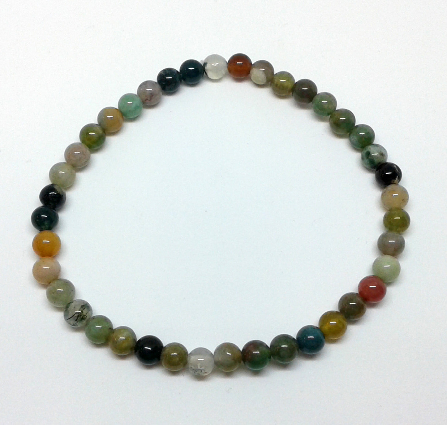 Indian Agate: Protection  4 mm beads